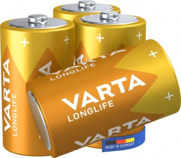Batterie Longlife R20 D Mono Alkaline 1.5 Volt 4 Stück