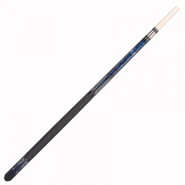 Pool Cue 2-Piece Verano No. 6 blue 13 mm glue on tip, L:145 cm