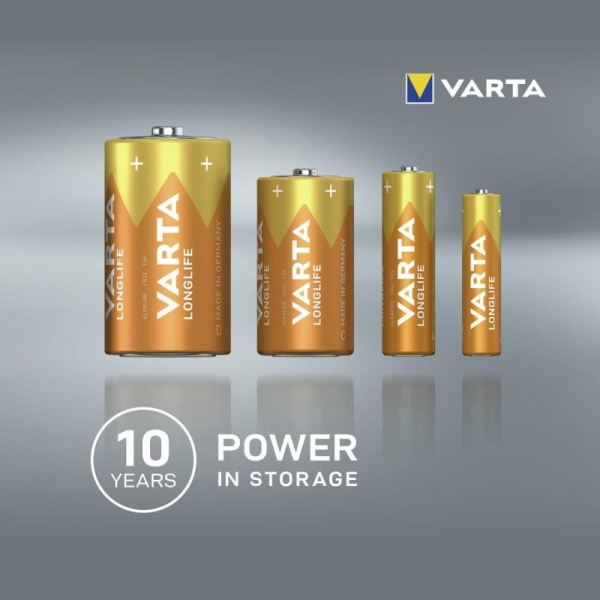 Batterie Longlife R20 D Mono Alkaline 1.5 Volt 4 Stück